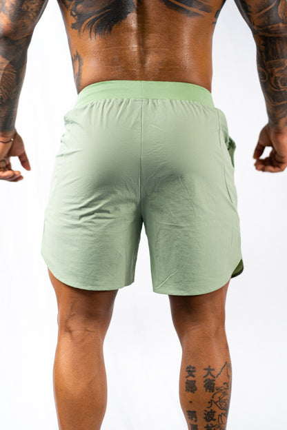 Genesis Shorts in Seafoam Green