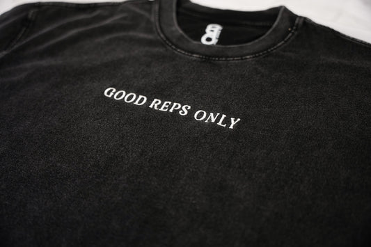 GOOD REPS ONLY Pump Cover in Washed Black