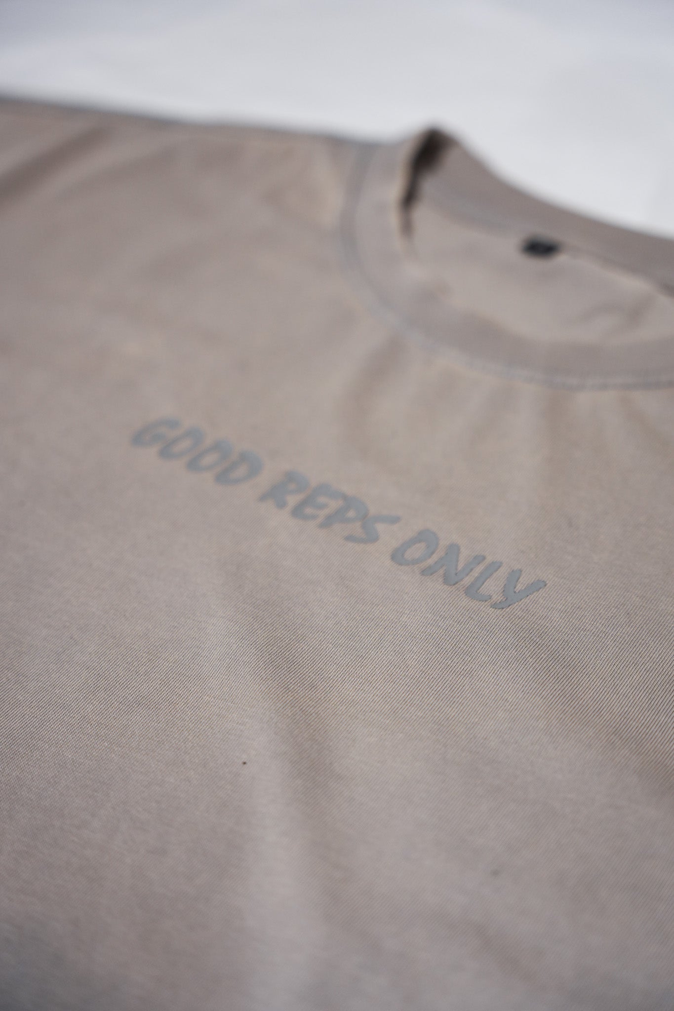 Box Cut Tee in Acid Wash Gray
