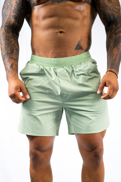 Genesis Shorts in Seafoam Green